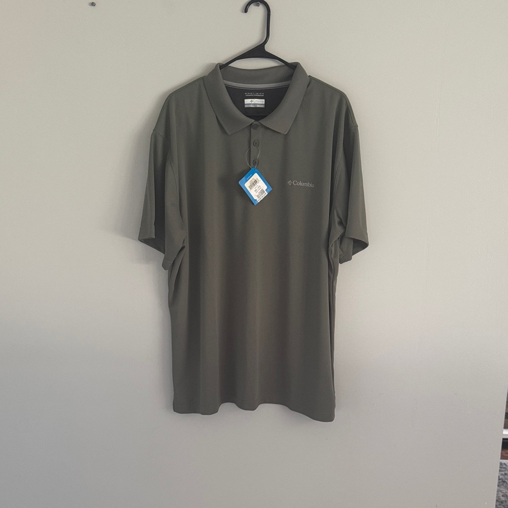 Columbia Men's Olive Polo Shirt
